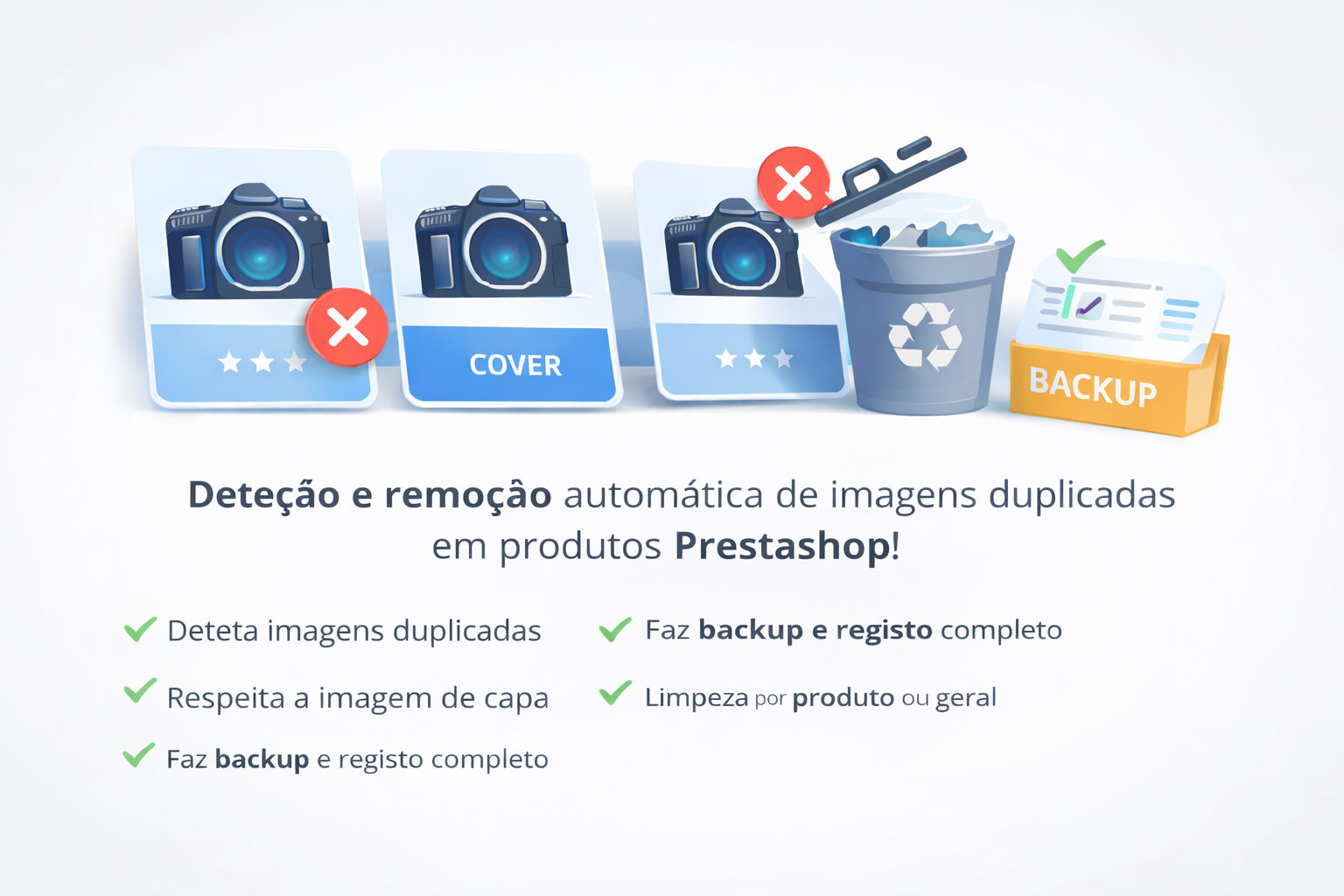 Limpeza automática de imagens duplicadas